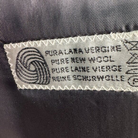 Naldini Mens Hand-Tailored Black Wool Blazer Super 120s Two-Button Size 42R - Picture 5 of 9